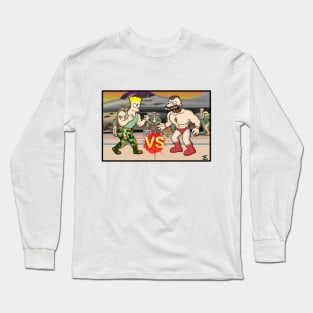 Street Fighter Guile vs Zangief Fight! Long Sleeve T-Shirt